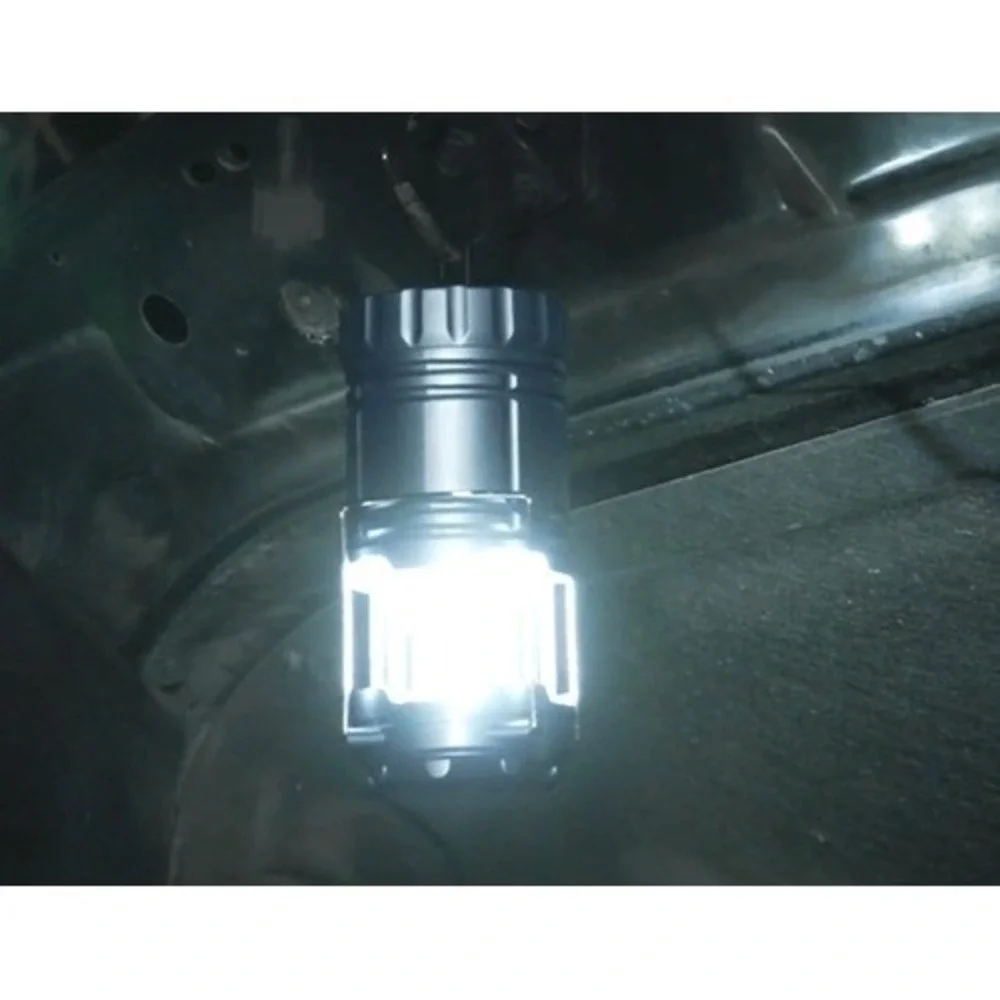 SecureBrite Large COB Lantern‎ Battery Operated Collapsible LED Light Green